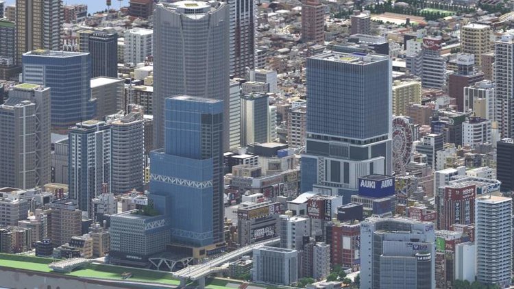 Check Out This Fictional Japanese City Made In Minecraft.