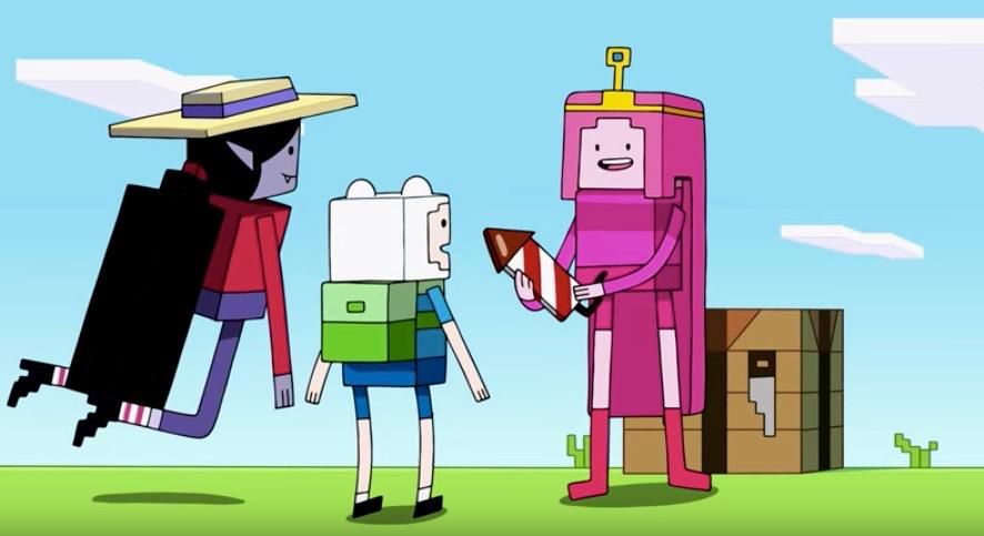 Adventure Time and Minecraft merge for special episode