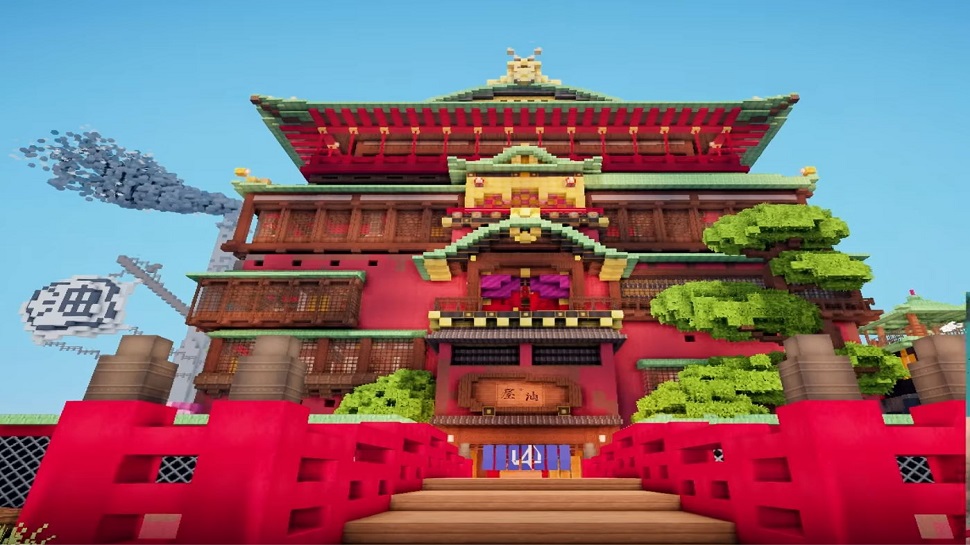 SPIRITED AWAY HAS BEEN RECREATED IN MINECRAFT