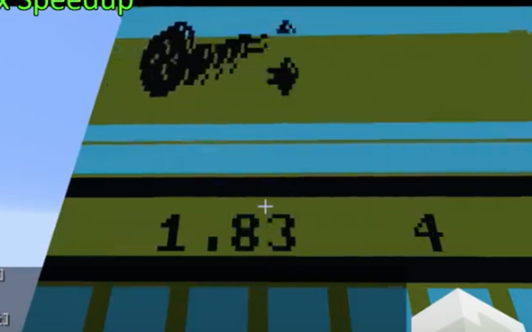 Atari 2600 emulator in Minecraft helps tie a world record — at 1 frame per second