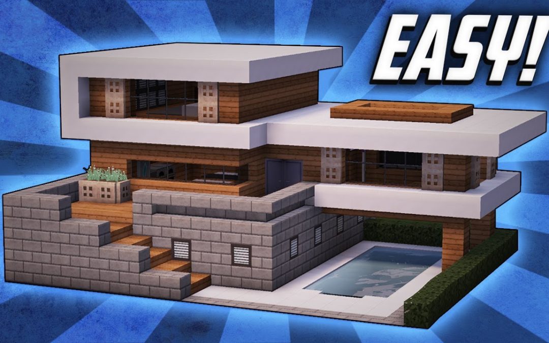 Watch an architect build a beautiful house in Minecraft