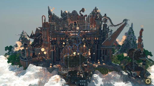 This studio illustrates Minecraft’s architectural capabilities to create imaginary worlds