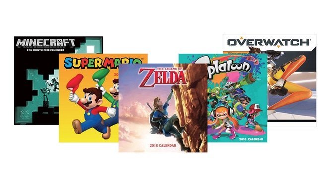 Get Nintendo, Overwatch, and Minecraft 2018 Gaming Calendars for Only $4