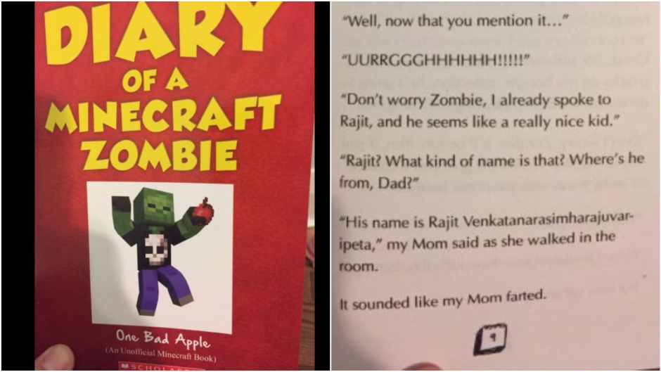 Scholastic Pulls Fan Fiction Minecraft Book That Compares Indian Name To A Fart Stone Marshall 9459