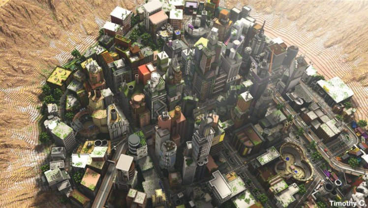 Minecraft players have built a city block by block that will blow your mind