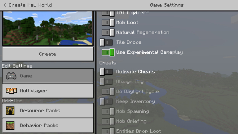 Minecraft on PC, Xbox One, Android adds opt-in experimental features