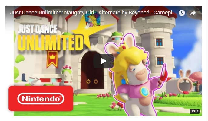 Rabbids Peach Dances To Beyonce In Just Dance Trailer