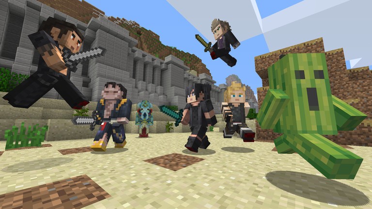 Final Fantasy XV skin pack brings Noctis and friends to Minecraft