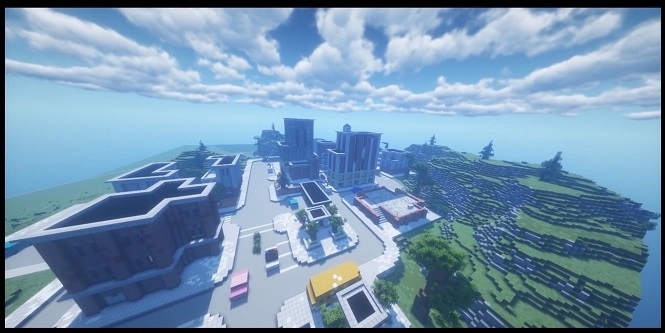 Fortnite’s Tilted Towers Recreated In Minecraft