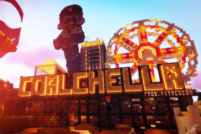 INSIDE COALCHELLA, THE MINECRAFT MUSIC FESTIVAL THAT HAD BRANDS EVERYWHERE (SORT OF)