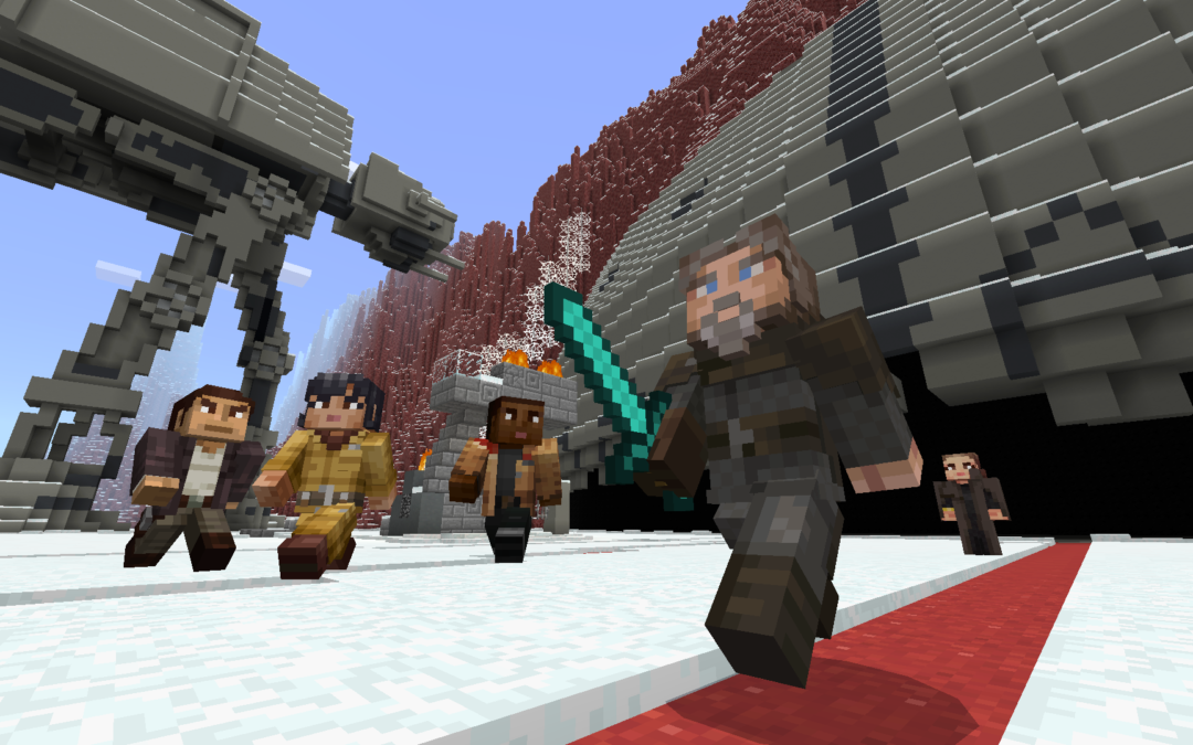 Minecraft’s Star Wars Sequel skin pack adds Rey, Finn, and Kylo Ren